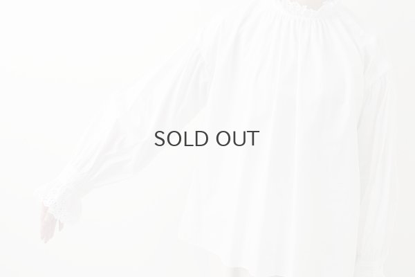 画像16: 別注!! 100/2 ブロードレースブラウス (WH)