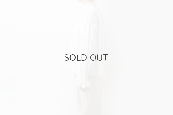 画像14: 別注!! 100/2 ブロードレースブラウス (WH)