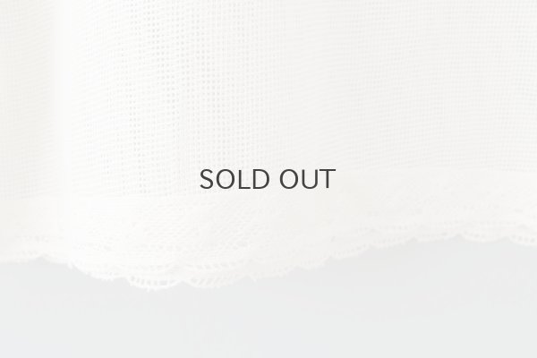 画像8: コットンメッシュ レースノースリーブブラウス (IV)