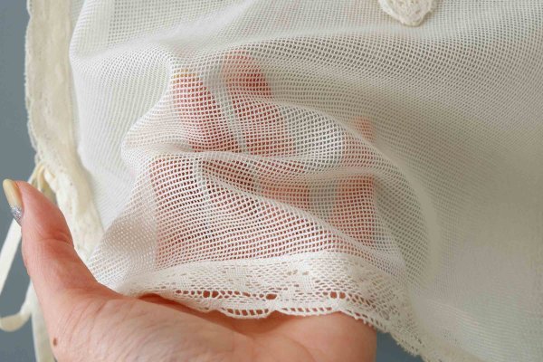 画像9: コットンメッシュ レースノースリーブブラウス (IV)