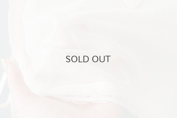 画像9: コットンメッシュ レースノースリーブブラウス (IV)