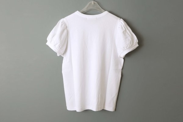 画像2: 連シルフライス パフスリーブTシャツ (WH)