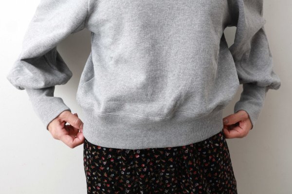 画像13: アメリカンドライ裏毛 ボリューム袖プルオーバー (GY)