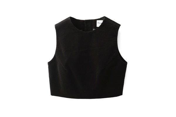 画像1: VELVET vest (BK)