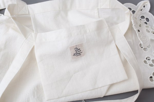 画像6: コットンリネンキャンバス フラワーカットワーク トートBAG