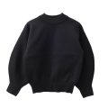 別注!! AMOSSAミラノリブパフスリーブ ハイネックプルオーバー（BK:20）