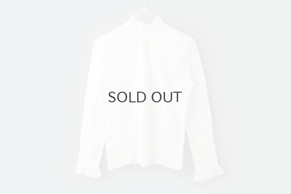 画像2: 30/-天竺 コットンレースインナー (WH)