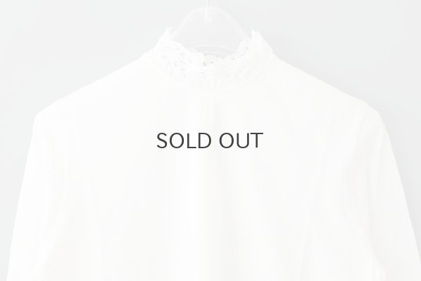 画像4: 30/-天竺 コットンレースインナー (WH)