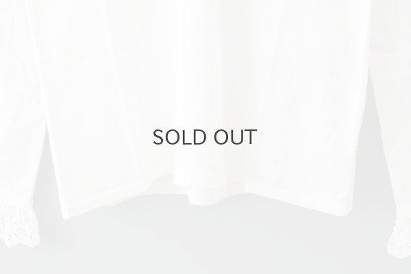 画像7: 30/-天竺 コットンレースインナー (WH)