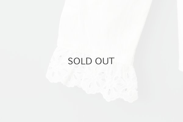 画像6: 30/-天竺 コットンレースインナー (WH)