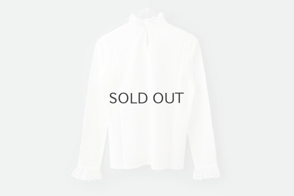 画像3: 30/-天竺 コットンレースインナー (WH)