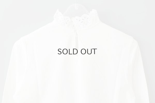 画像8: 30/-天竺 コットンレースインナー (WH)