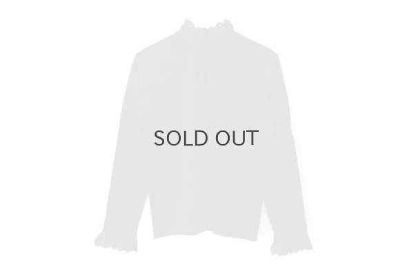 画像1: 30/-天竺 コットンレースインナー (BK)