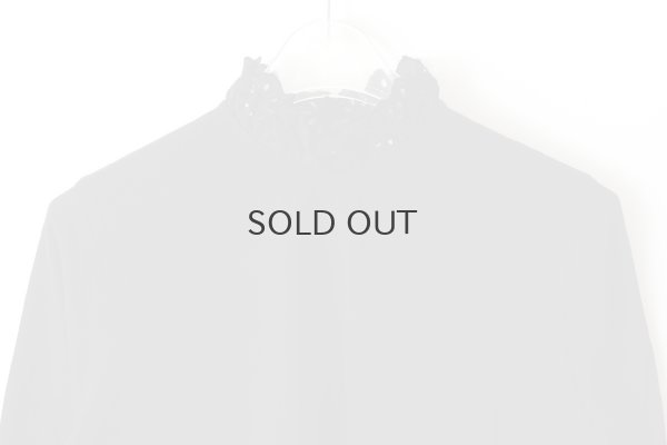 画像3: 30/-天竺 コットンレースインナー (BK)