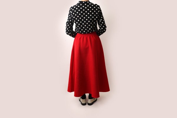 画像8: 別注!! AMOSSAミラノリブ フレアスカート (BK:20)