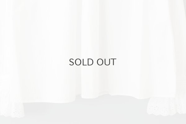 画像10: 別注!! 100/2 ブロードレースブラウス (WH)