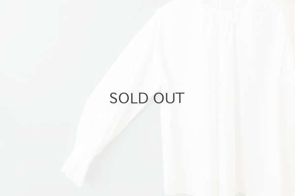 画像8: 別注!! 100/2 ブロードレースブラウス (WH)