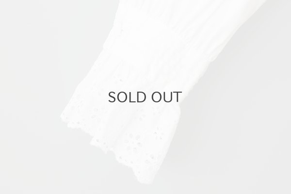 画像9: 別注!! 100/2 ブロードレースブラウス (WH)