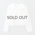 SALE30%OFF!! tulle lace sailor ブラウス (WH)