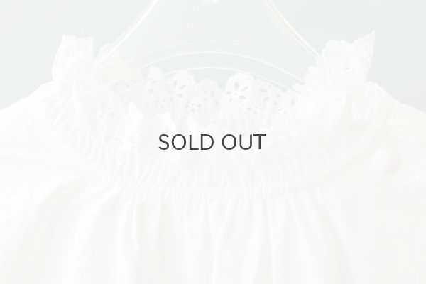 画像4: 別注!! 100/2 ブロードレースブラウス (WH)