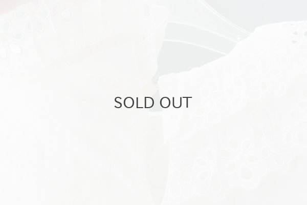 画像9: 【再入荷予約:1月中旬】30/-天竺 ティアードコットンレースプルオーバー (WH)