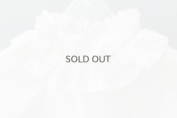 画像4: ワッシャータイプライター フリルカラーシャツ (WH)