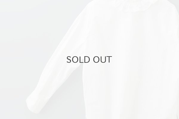 画像6: ワッシャータイプライター フリルカラーシャツ (WH)