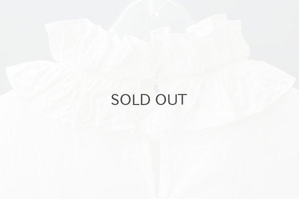 画像9: ワッシャータイプライター フリルカラーシャツ (WH)