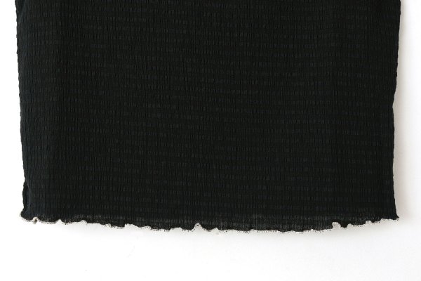 画像7: SALE20%OFF!!  オーガニックブルーゼ メロー配色半袖プルオーバー (BK)