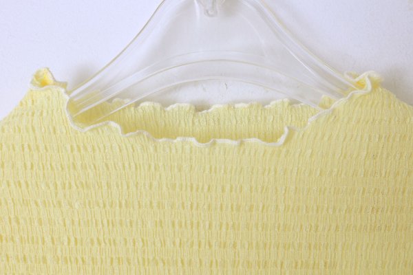 画像3: SALE20%OFF!!  オーガニックブルーゼ メロー配色半袖プルオーバー (YW)