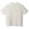 syuwa syuwa ドット ハイネック半袖プルオーバー (WH)