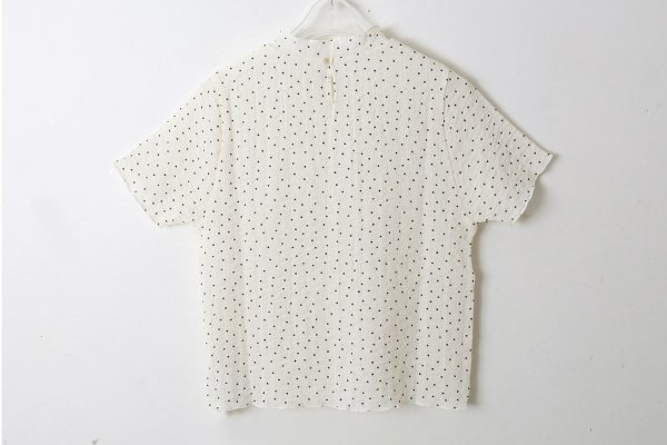 画像2: syuwa syuwa ドット ハイネック半袖プルオーバー (WH)