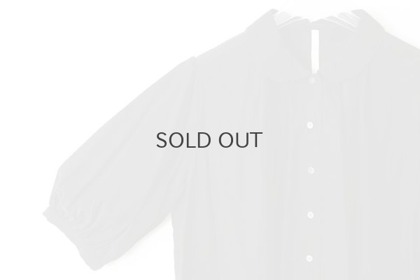 画像5: Cotton cupra washer Daisy blouse (BK)