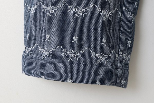 画像7: SALE20%OFF!! デニム調 hana ジャカード パンツ (BL)