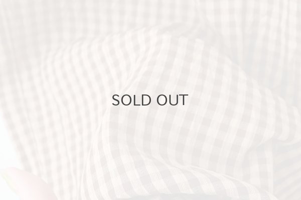 画像5: ドビーギンガム 裾フリルイージーパンツ (BR)