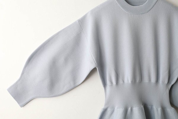 画像4: 別注!! AMOSSAミラノリブ フレアワンピース（LGY:90）