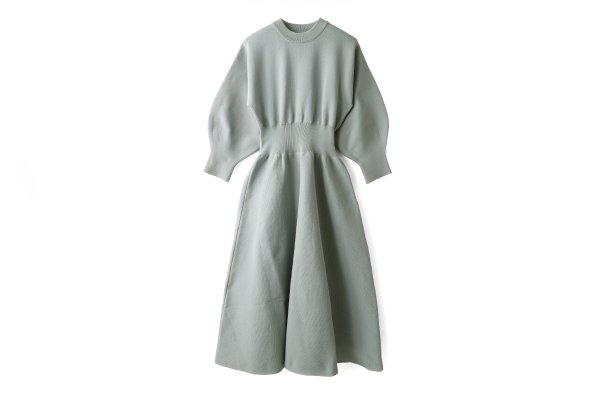 画像1: 別注!! AMOSSAミラノリブ フレアワンピース（LGY:18）