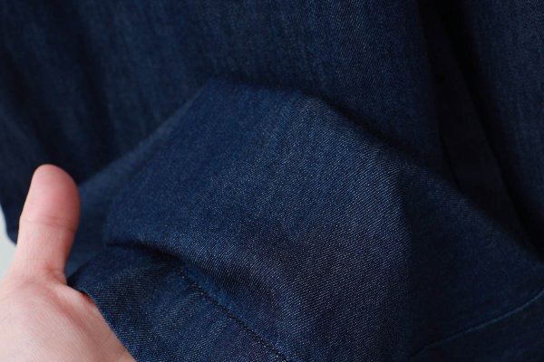 画像12: ライトオンスデニム フリルセーラージャンプスーツ (NV)