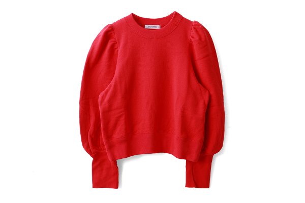 画像1: アメリカンドライ裏毛 ボリューム袖プルオーバー (RD)