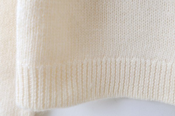 画像7: 1/3Wool 透かし編みケープ襟プルオーバー (IV)