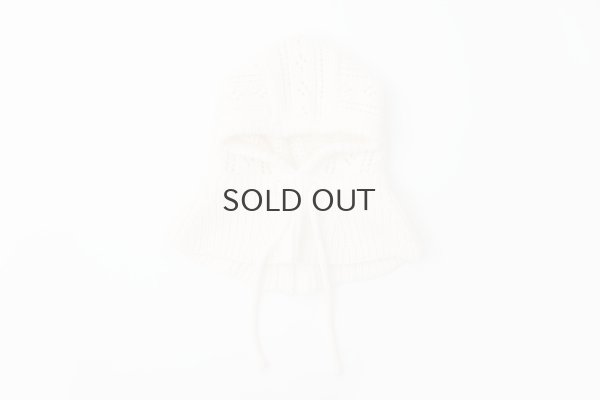 画像2: 1/3Wool 透かし編み フード (IV)