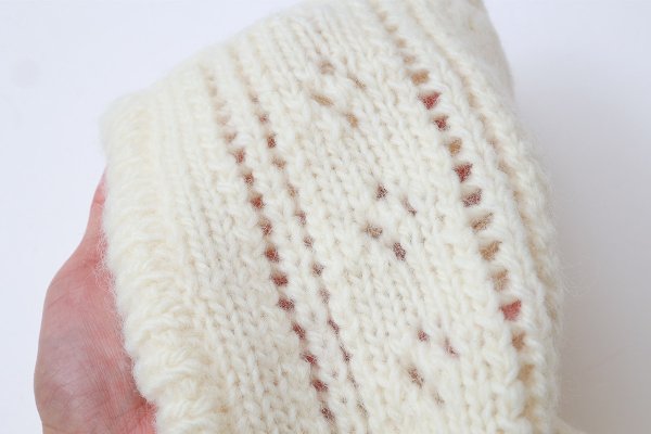 画像7: 1/3Wool 透かし編み フード (IV)