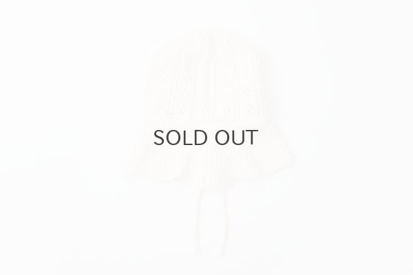 画像4: 1/3Wool 透かし編み フード (IV)