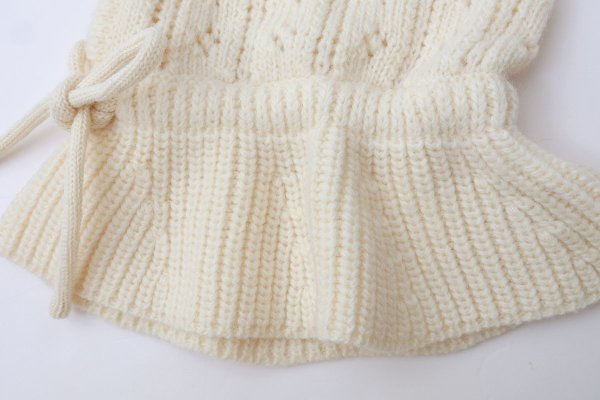 画像6: 1/3Wool 透かし編み フード (IV)