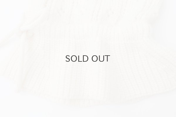 画像6: 1/3Wool 透かし編み フード (IV)