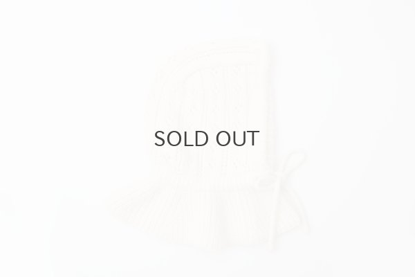 画像3: 1/3Wool 透かし編み フード (IV)