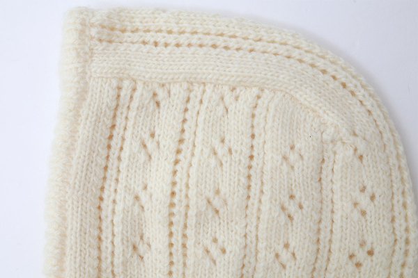 画像5: 1/3Wool 透かし編み フード (IV)