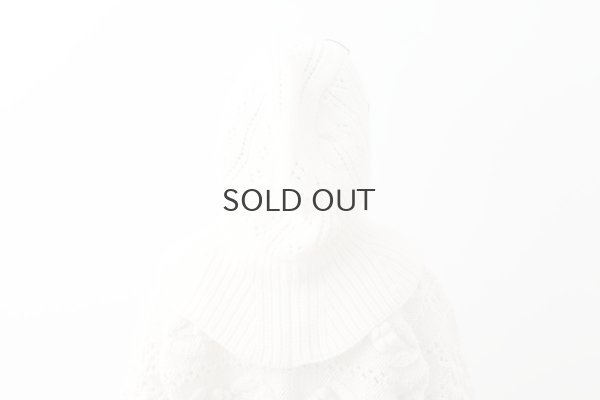 画像11: 1/3Wool 透かし編み フード (IV)