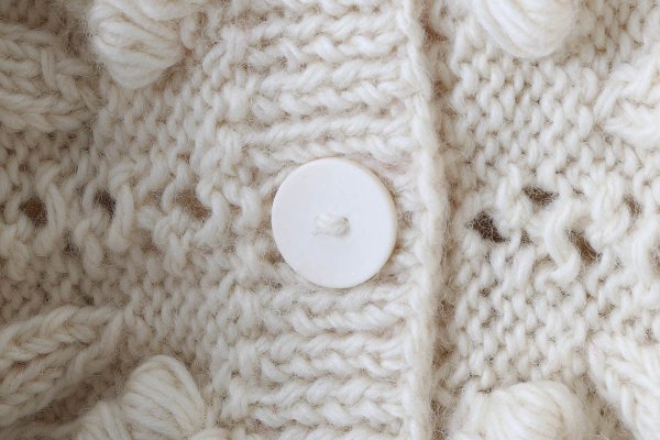 画像4: ネパールギルボックス もよう編みショートカーディガン (IV)