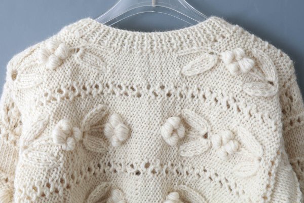 画像7: ネパールギルボックス 求心もよう編みプルオーバー (IV)